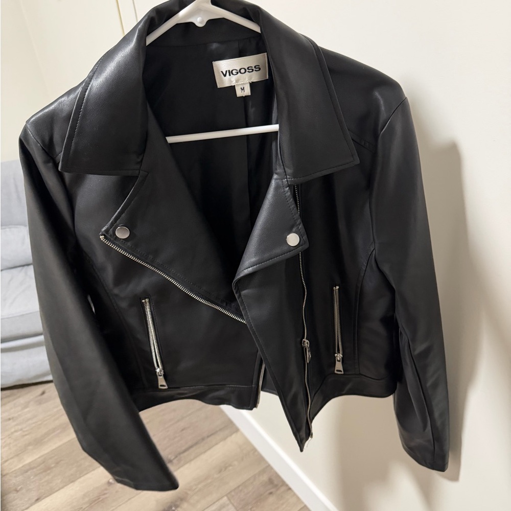 Vigoss Black Leather Jacket